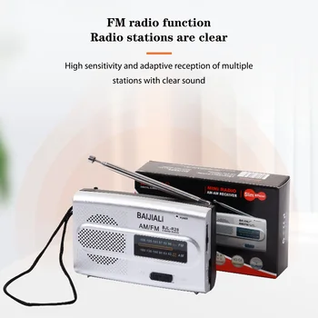 Dijital AM / FM Radyolar Hafıza Fonksiyonu El Kısa / Uzun Dalga Radyo Cihazları Manuel Kanal Arama Akülü Yaşlı İnsanlar için